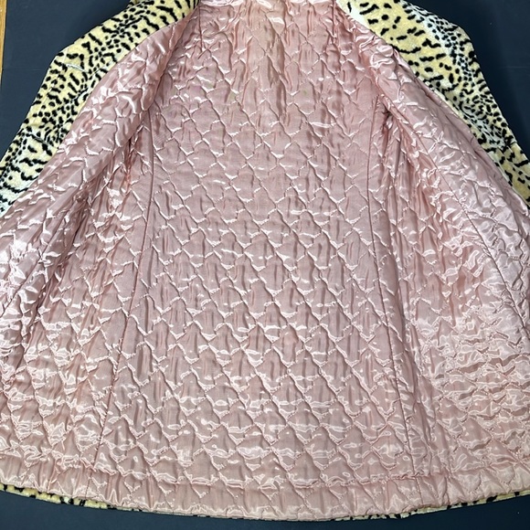 Vintage 60s Animal Print Fur Coat - Picture 10 of 17